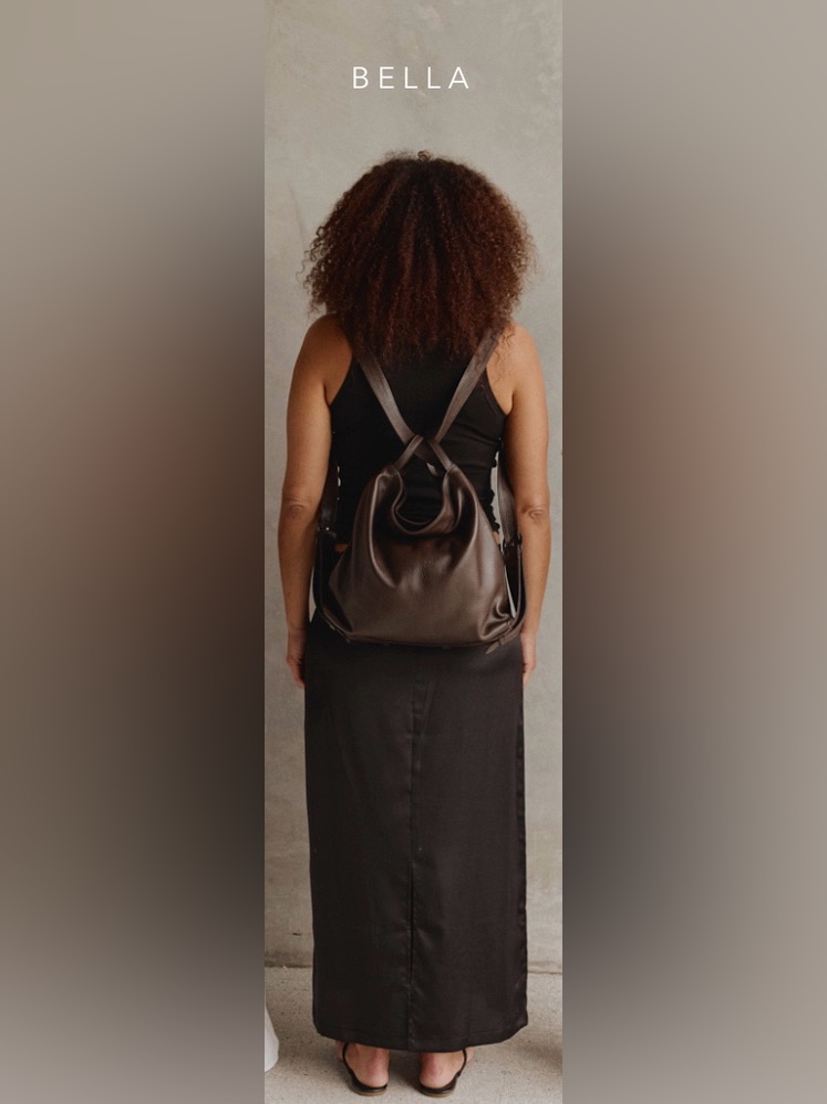 Vestirsi “Bella” Dark Chocolate 3 In 1 Convertible Bag — image 8 of 8